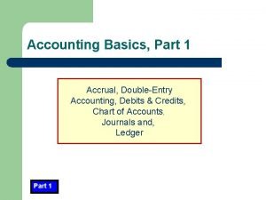 Accrual accounting basics