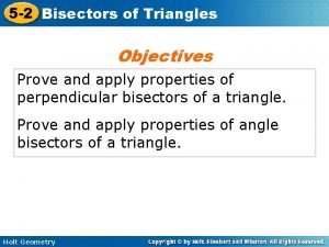 5-2 bisectors in triangles