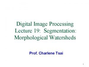 Dam construction in digital image processing