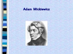 Portret adama mickiewicza Portret adama mickiewicza
