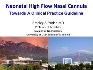 Neonatal High Flow Nasal Cannula Towards A Clinical