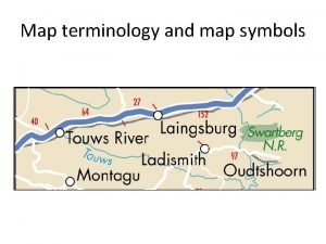Map symbols and meanings