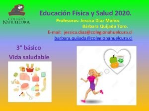 Educacin Fsica y Salud 2020 Profesoras Jessica Daz