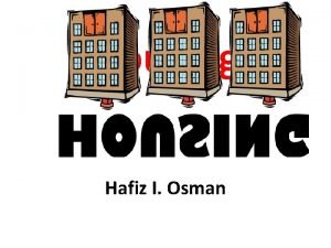 Housing Hafiz I Osman Housing Are residential environment