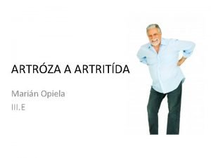 ARTRZA A ARTRITDA Marin Opiela tefan irock III