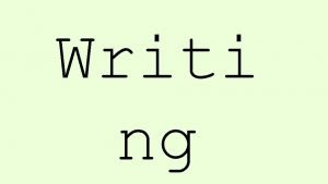 Writi ng Simple Sentences A simple sentence has