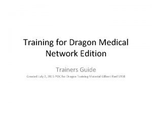 Dragon medical tutorials
