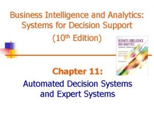 Business Intelligence and Analytics Systems for Decision Support