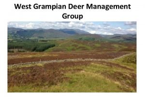 West Grampian Deer Management Group DEER CODE ECONOMIC