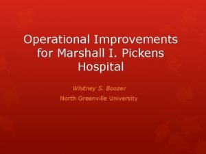 Marshall pickens hospital