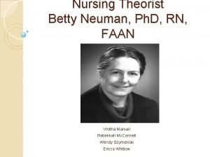 Neuman nursing theorist