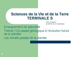 Sciences de la Vie et de la Terre