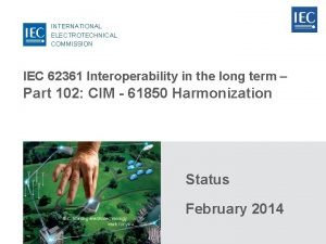 INTERNATIONAL ELECTROTECHNICAL COMMISSION IEC 62361 Interoperability in the