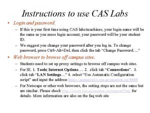 Cas labs