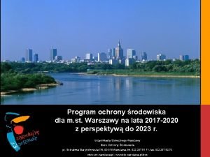 Kompleksowa Gospodarka Odpadami Przykad m st Warszawy Program