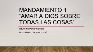 Reflexion de amar a dios sobre todas las cosas