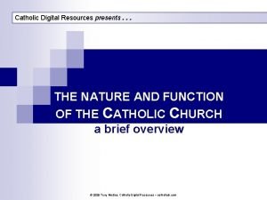 Catholic digital resources