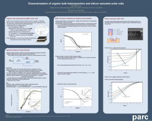 Characterization of organic bulk heterojunction and silicon nanowire