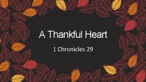 Proverbs thankful heart