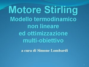 Motore stirling