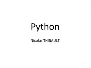 Language python