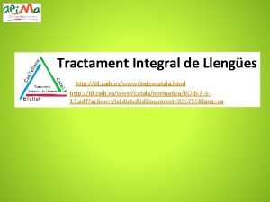 Tractament Integral de Llenges http til caib eswwwindexcatala