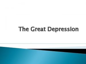 The Great Depression I The Stock Market Crashes