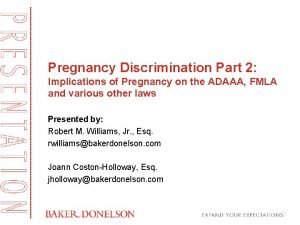 Pregnancy Discrimination Part 2 Implications of Pregnancy on