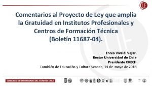 Comentarios al Proyecto de Ley que ampla la