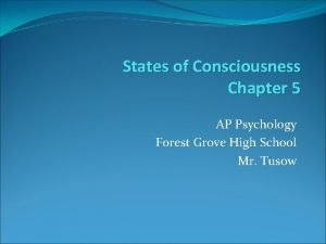 States of consciousness ap psychology