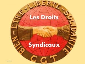 Les Droits Syndicaux 06032021 1 Les Textes de