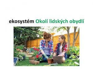 Ekosystém okolí lidských obydlí test