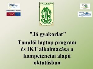 J gyakorlat Tanuli laptop program s IKT alkalmazsa