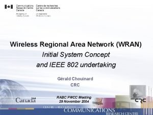 Regional area network