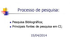 O que pesquisa bibliografica