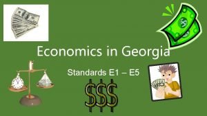 Economics standards georgia