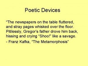 Poetic devices table
