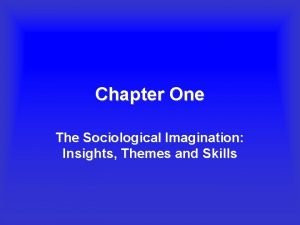 The sociological imagination chapter 1 summary