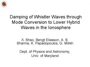 Damping of Whistler Waves through Mode Conversion to