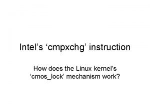 Cmpxchg linux