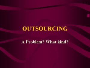Domestic outsourcing definition