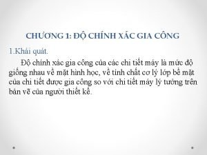 CHNG 1 CHNH XC GIA CNG 1 Khi