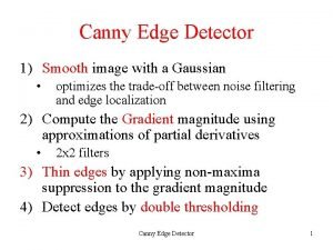 What is canny edge detection in image processing