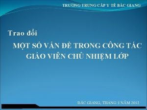 Giải quyết tình huống Giải quyết tình huống
