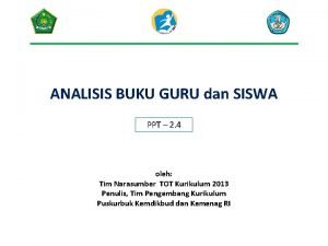 ANALISIS BUKU GURU dan SISWA PPT 2 4