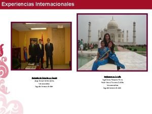 Experiencias Internacionales Embajada de Colombia en Canad Jorge