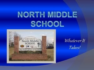 NORTH MIDDLE SCHOOL Whatever It Takes Welcome to