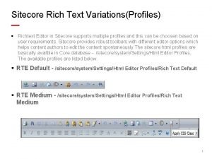 Sitecore rich text editor css