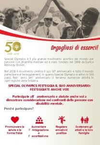 Special Olympics il pi grande movimento sportivo del