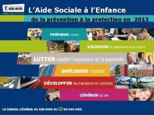 LAide Sociale lEnfance de la prvention la protection